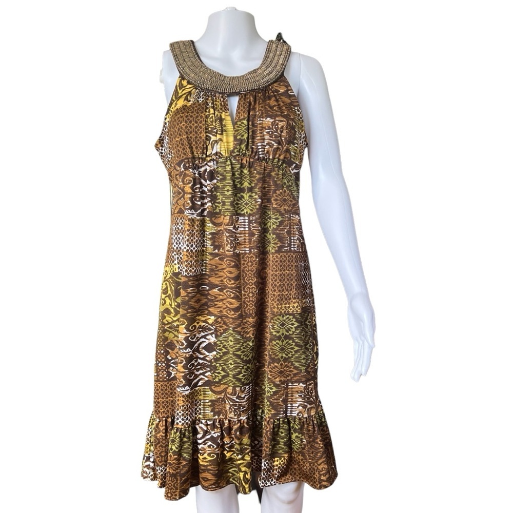 R&K Originals - Womens Beaded Tribal Dress Sz. 6